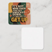 It's Not Whether You Get Knocked Down Begleitkarte (Vorne/Hinten)