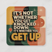 It's Not Whether You Get Knocked Down Begleitkarte (Vorderseite)