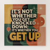 It's Not Whether You Get Knocked Down Puzzle (Vertikal)