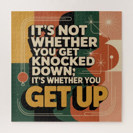 It's Not Whether You Get Knocked Down Puzzle (Vertikal)