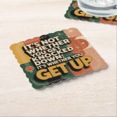 It's Not Whether You Get Knocked Down Untersetzer (angewinkelt)