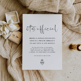 It's Official Wedding Ankündigung