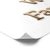 It's official well done gold star achievement post poster (Ecke)