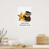 It's official well done gold star achievement post poster (Küche)