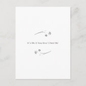 It's Ok If You Don't Feel Ok Floral Quote Card Postkarte (Vorderseite)
