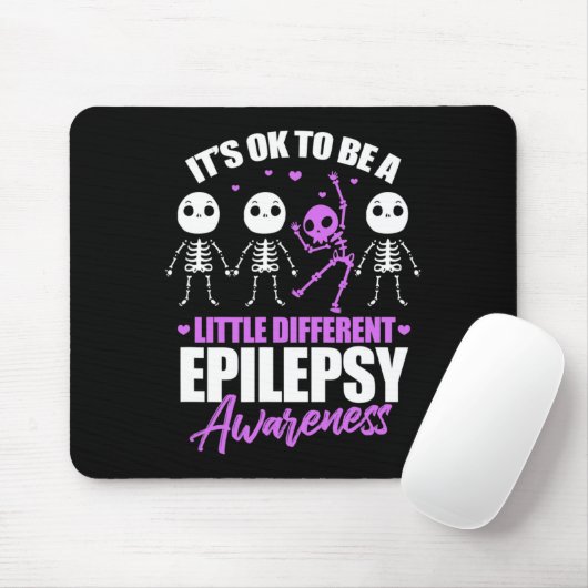Its Ok To Be A Little Different Epilepsy Awareness Mousepad (Mit Mouse)