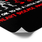 It's Ok To Be A Little Different Heart Disease Awa Poster (Ecke)