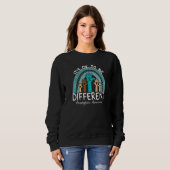 It's Ok To Be Different Anaphylaxis Awareness Teal Sweatshirt (Vorne ganz)