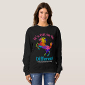 Its Ok To Be Different Autism Awareness Acceptance Sweatshirt (Vorne ganz)