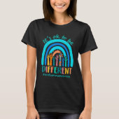 It's Ok To Be Different Autism Awareness Leopard R T-Shirt (Vorderseite)
