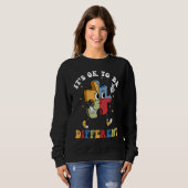 It's Ok To Be Different Autism Awareness Puzzle Pi Sweatshirt (Vorne ganz)