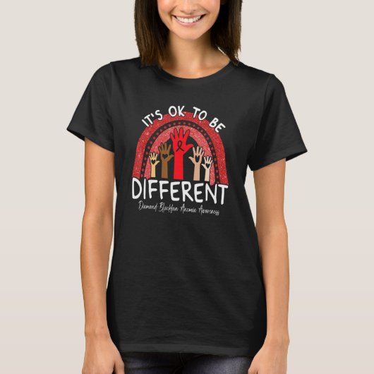 It's Ok To Be Different Diamond Blackfan Anemia Aw T-Shirt (Vorderseite)