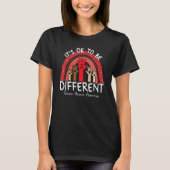 It's Ok To Be Different Fanconi Anemia Awareness R T-Shirt (Vorderseite)