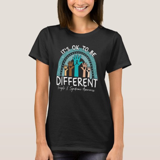 It's Ok To Be Different Fragile X Syndrome Awarene T-Shirt (Vorderseite)