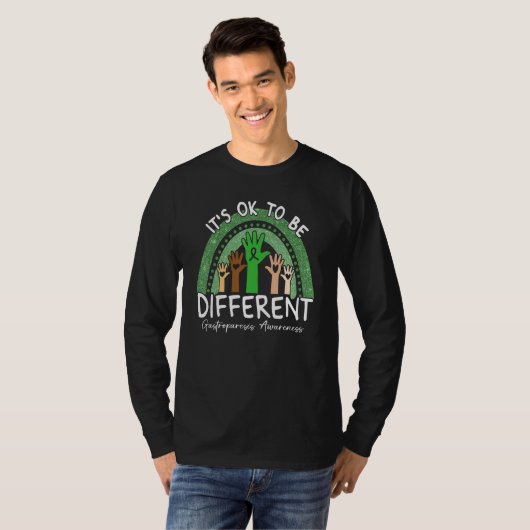 It's Ok To Be Different Gastroparesis Awareness T-Shirt (Vorne ganz)