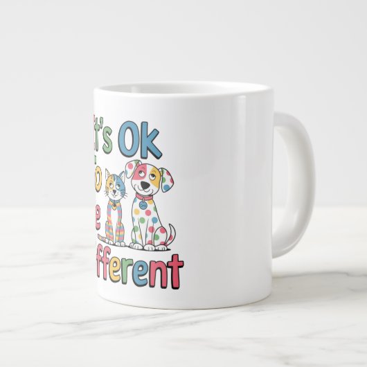 It's ok to be different Jumbo-Tasse (Vorderseite Rechts)