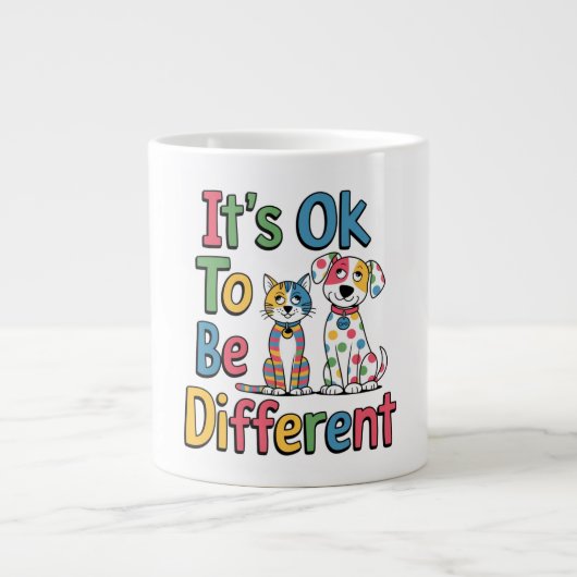 It's ok to be different Jumbo-Tasse (Vorderseite)