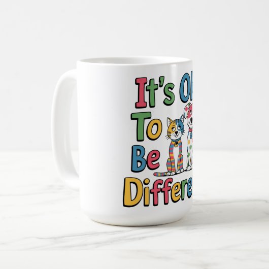 It's ok to be different kaffeetasse (Vorderseite Links)