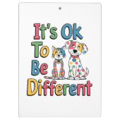 It's ok to be different klemmbrett (Rückseite)