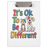 It's ok to be different klemmbrett (Vorderseite)