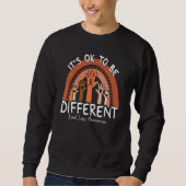 It's Ok To Be Different Limb Loss Awareness Orange Sweatshirt (Vorderseite)