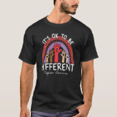 It's Ok To Be Different Migraine Awareness Purple T-Shirt (Vorderseite)