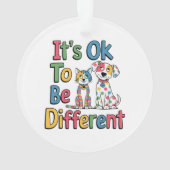 It's ok to be different ornament (Rückseite)