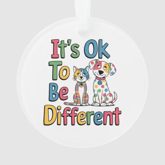 It's ok to be different ornament (Rückseite)
