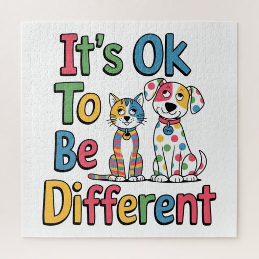 It's ok to be different puzzle (Vertikal)