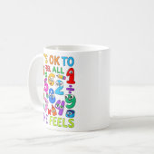 Its OK To Feel All The Feels Maths Mug Kaffeetasse (Vorderseite Links)