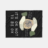 Its Ok To Not Be Ok Suicide Prevention Awareness B Fleecedecke (Vorderseite (Horizontal))