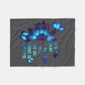 It's Okay If Only Thing You Do Is Breathe Suicide  Fleecedecke (Vorderseite (Horizontal))