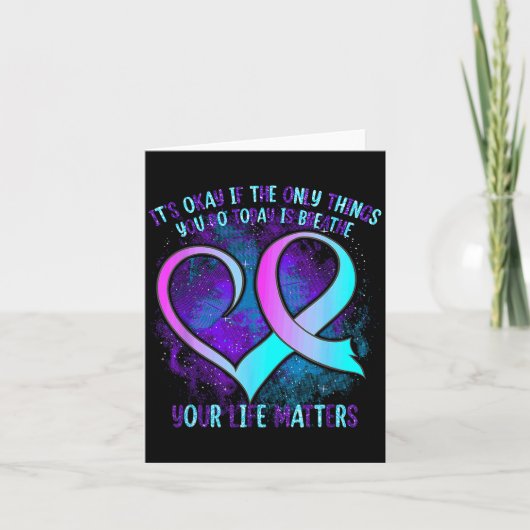 It's Okay If The Only Things You Do Today Is Breat Karte (Vorderseite)