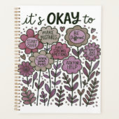 It's Okay To Boho Floral Planer (Vorderseite)