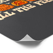 It's Okay To Feel Mental Health Fall Pumpkin Hallo Poster (Ecke)
