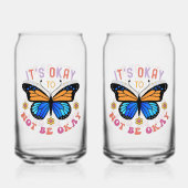 "It's Okay To Not Be Okay" Positive Quote Dosenglas (Rückseite)