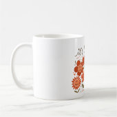 it's OKAY to – Retro Positivity Floral Design Kaffeetasse (Links)