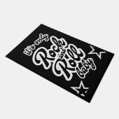 Its Only Rock and roll Baby Fußmatte (Schrägansicht)