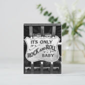 'It's Only Rock and Roll Baby' Postkarte (Stehend Vorderseite)