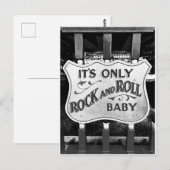 'It's Only Rock and Roll Baby' Postkarte (Vorne/Hinten)