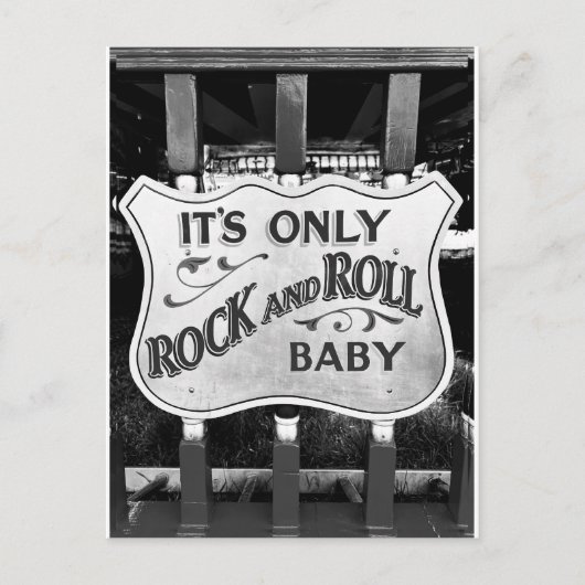 'It's Only Rock and Roll Baby' Postkarte (Vorderseite)