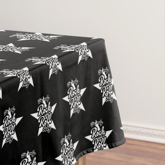 Its Only Rock and Roll Baby Tischdecke (Beispiel)