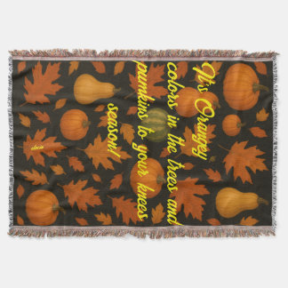 It's Orangey Throw Blanket Decke