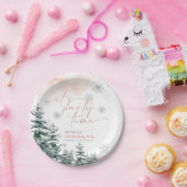 It's Party Time Winter Birthday Pappteller (Party)