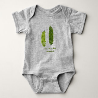 "It's Pickle-o'clock Somewhere" Baby-Shirt Baby Strampler