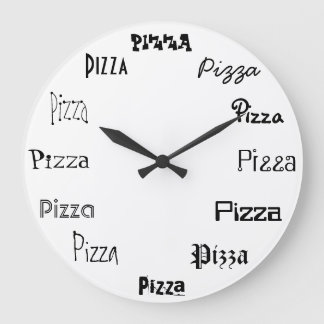 It's Pizza Time Große Wanduhr