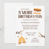 It's S'more Fun to Be One Kids 1st Birthday Einladung (Vorne/Hinten)