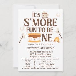It's S'more Fun to Be One Kids 1st Birthday  Einladung