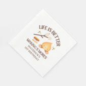 It's S'more Fun to Be One Kids 1st Birthday Serviette (Ecke)