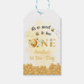 It's So Sweet To Bee 1st Birthday Geschenkanhänger (Vorderseite)